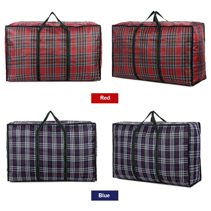 Genți de depozitare foarte mari de rezistență în carouri Genți de mutare Tote cu fermoar pentru îmbrăcăminte Pătură Genți de depozitare Cutii pentru rechizite pentru colegiu