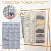 Organizare dulap dulap de depozitare agățat șosete organizator lenjerie de corp dublu montat geantă laterală perete cel mai apropiat organizator