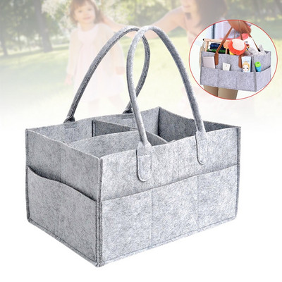 HOT Baby Diaper Caddy Organizer Τσάντα ταξιδιού αυτοκινήτου Νηπιαγωγείο Καλάθι τσόχας αποθήκευσης για βρέφη NDS66