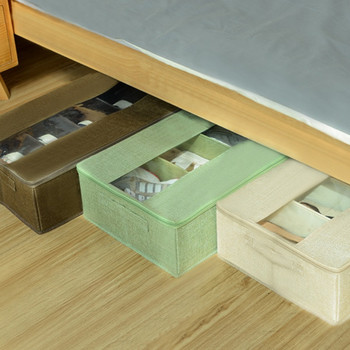 Сгъваема водоустойчива и прахоустойчива кутия за съхранение Кутия за обувки Миеща се кутия за съхранение Спалня Долно легло Отломки DIN889