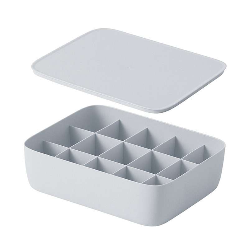 1 rács/ 10 rács/15 rács alsónemű tároló doboz háztartási hálóterem hálószoba műanyag szekrény fiók rendszerező melltartó zokni sminkhez