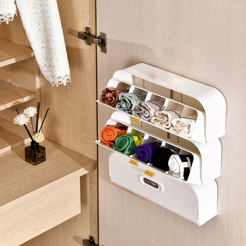 Garderobă, montată pe perete, chiloți, șosete, sertar de depozitare, fără husă, sutiene lipicioase, cravate, organizator de lenjerie intimă, sertar de sortare, cutie de depozitare
