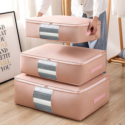 Torba za pohranu odjeće Prozirni prozor Tkanina s ojačanom ručkom Čvrsti patentni zatvarači Vodootporan i sklopivi ispod organizatora za krevet TJ8251