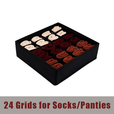 1PC Șosete Organizatoare de lenjerie de corp Cutie de depozitare Dulap de depozitare Organizator Cutii despărțitoare pentru șosete Sutien Cravate Dulap Sertar Organizatori