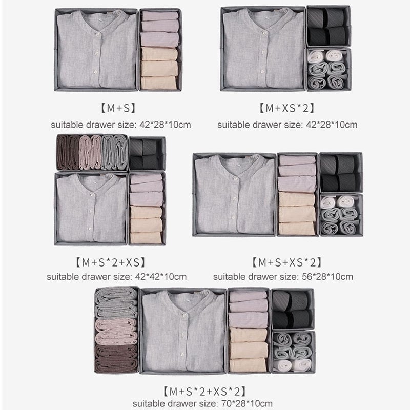 Apatinio trikotažo liemenėlės laikymo dėžė Stalčių pertvaros pertvara Reguliuojama Organizador Cajones Ropa Vidinė spintos laikymo stalčiai