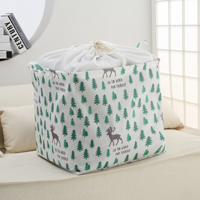 100 literes tárolótáska megerősített fogantyúval, nem szőtt anyagból, beépített rögzítő kerettel porálló, nagy kapacitású ruhaszervező csepphajó