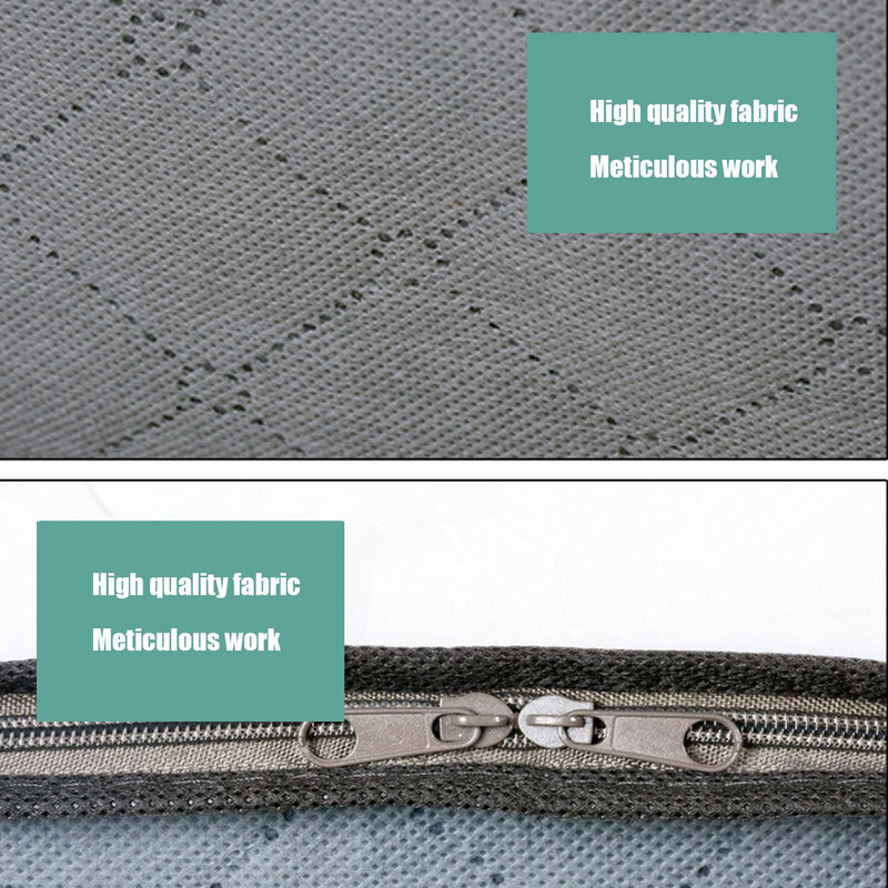 Nagy kapacitású ruhatároló táska Porálló paplanrendező átlátszó ablakkal, összecsukható nem szőtt ruhák otthoni ágy alatti fiók