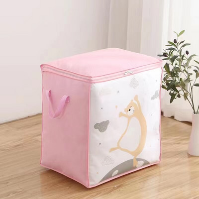 Lielas ietilpības segas uzglabāšanas soma Putekļu necaurlaidīgs salokāms skapis Drēbju organizatora soma Mājas skapis Sega Spilvenu organizatora soma