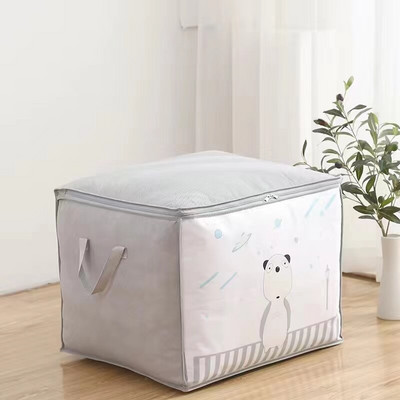 Lielas ietilpības segas uzglabāšanas soma Putekļu necaurlaidīgs salokāms skapis Drēbju organizatora soma Mājas skapis Sega Spilvenu organizatora soma