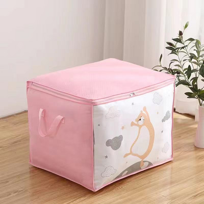 Lielas ietilpības segas uzglabāšanas soma Putekļu necaurlaidīgs salokāms skapis Drēbju organizatora soma Mājas skapis Sega Spilvenu organizatora soma