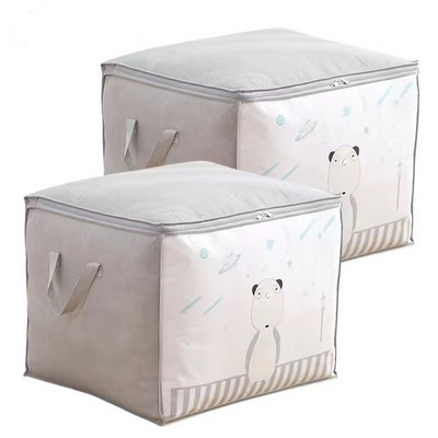 Lielas ietilpības segas uzglabāšanas soma Putekļu necaurlaidīgs salokāms skapis Drēbju organizatora soma Mājas skapis Sega Spilvenu organizatora soma