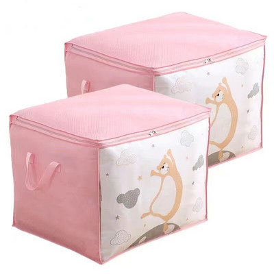 Lielas ietilpības segas uzglabāšanas soma Putekļu necaurlaidīgs salokāms skapis Drēbju organizatora soma Mājas skapis Sega Spilvenu organizatora soma