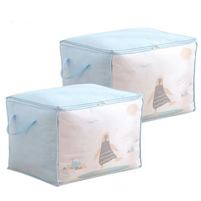 Lielas ietilpības segas uzglabāšanas soma Putekļu necaurlaidīgs salokāms skapis Drēbju organizatora soma Mājas skapis Sega Spilvenu organizatora soma