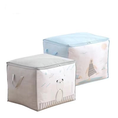 Lielas ietilpības segas uzglabāšanas soma Putekļu necaurlaidīgs salokāms skapis Drēbju organizatora soma Mājas skapis Sega Spilvenu organizatora soma