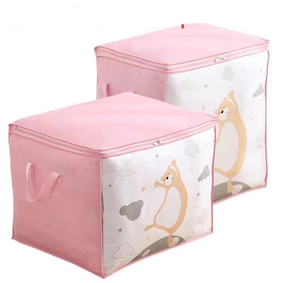 Lielas ietilpības segas uzglabāšanas soma Putekļu necaurlaidīgs salokāms skapis Drēbju organizatora soma Mājas skapis Sega Spilvenu organizatora soma