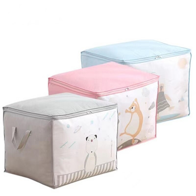 Lielas ietilpības segas uzglabāšanas soma Putekļu necaurlaidīgs salokāms skapis Drēbju organizatora soma Mājas skapis Sega Spilvenu organizatora soma