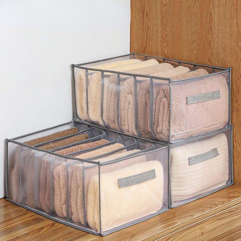Sklopivi pretinac za traperice Kutija za odlaganje Ormar Odjeća Višeslojna torba Hlače Čarape Grudnjaci Organizator Ladica Organizator za police za pohranu Organizator