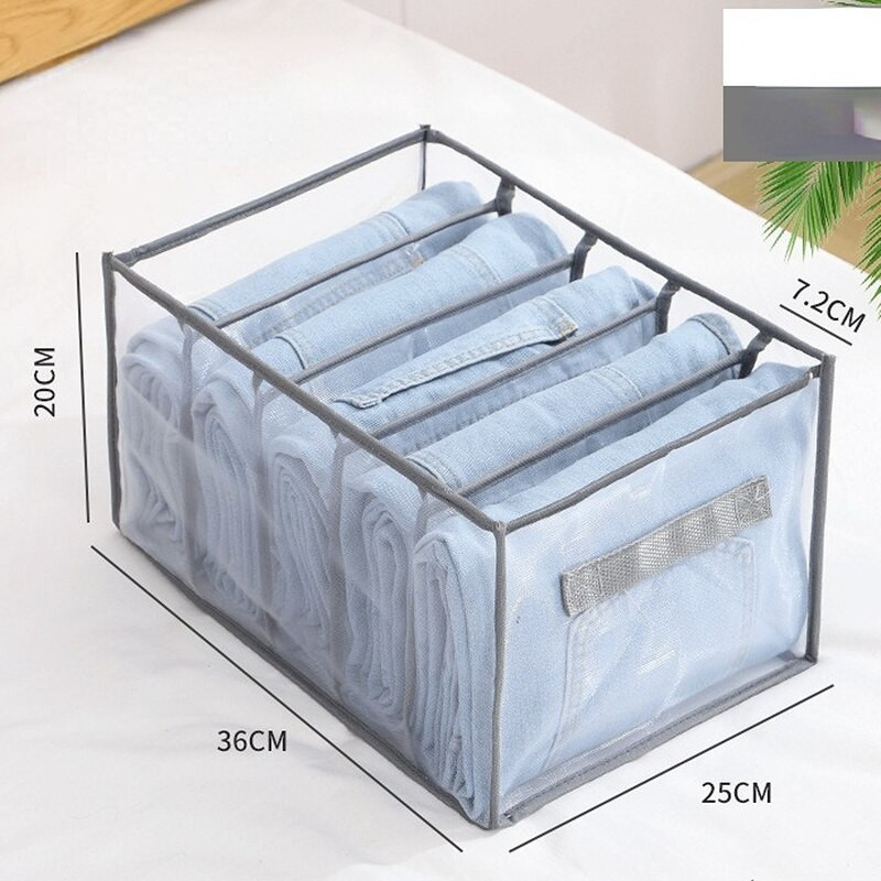 Sklopivi pretinac za traperice Kutija za odlaganje Ormar Odjeća Višeslojna torba Hlače Čarape Grudnjaci Organizator Ladica Organizator za police za pohranu Organizator