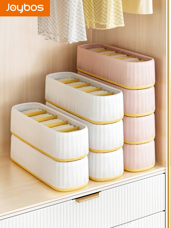 Joybos 3 buc/set Organizator de lenjerie intima Cutie de depozitare șosete stil nordic pentru sutien pantaloni scurți haine dulap sertar cutii separatoare JX96