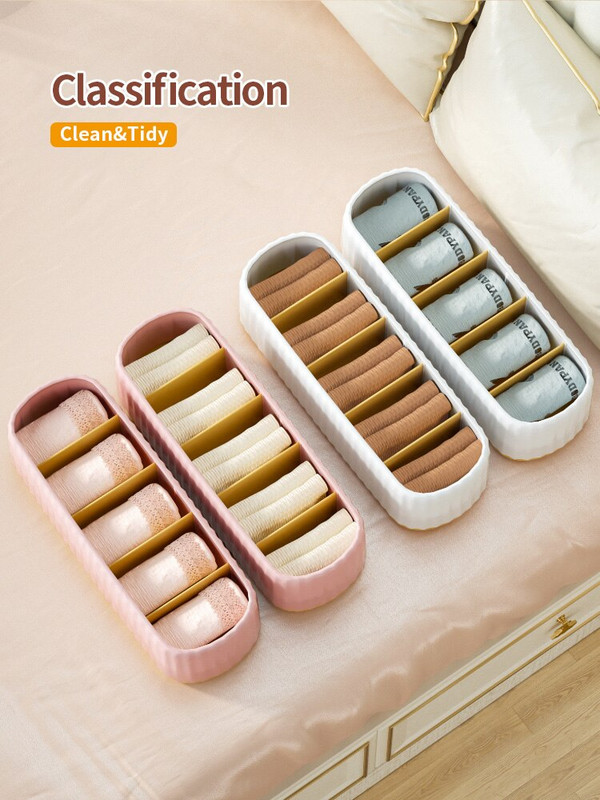 Joybos 3 buc/set Organizator de lenjerie intima Cutie de depozitare șosete stil nordic pentru sutien pantaloni scurți haine dulap sertar cutii separatoare JX96