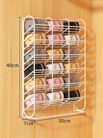 Dulap metalic pentru depozitare lenjerie de corp, montat pe perete, pentru dormitor, sutien pentru șosete, container, organizator, creativ, agățat, despărțitor pentru lenjerie de corp Nou