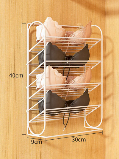 Dulap metalic pentru depozitare lenjerie de corp, montat pe perete, pentru dormitor, sutien pentru șosete, container, organizator, creativ, agățat, despărțitor pentru lenjerie de corp Nou