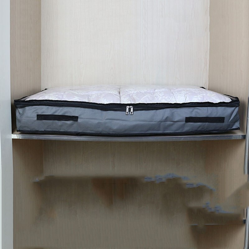 100*50*15cm paplanrendező Oxford vászon tárolótáska átlátszó ablak ágy alatti ágyneműtartó konténer szekrény poggyász csomagtartó