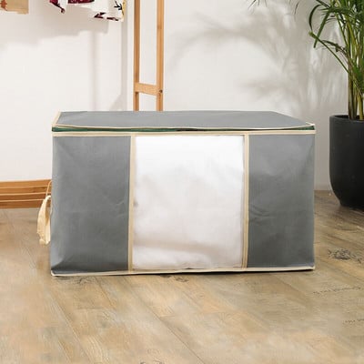 Saci de depozitare pliabile pentru pilota cearșaf de pernă Pachete de pulover Organizator de țesături nețesute Cutie de depozitare pentru garderoba de mare capacitate