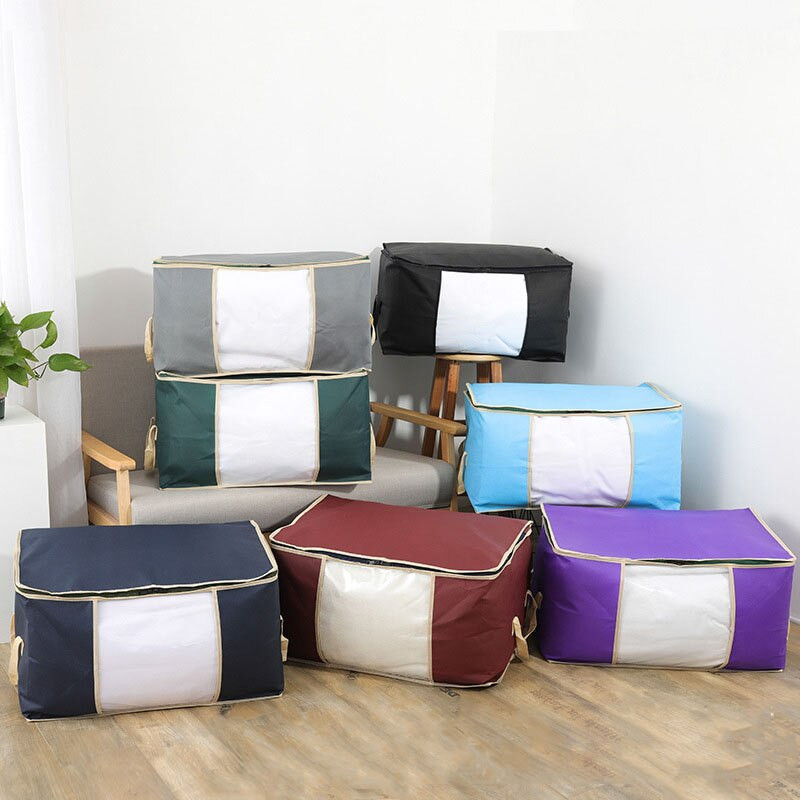 Saci de depozitare pliabile pentru pilota cearșaf de pernă Pachete de pulover Organizator de țesături nețesute Cutie de depozitare pentru garderoba de mare capacitate