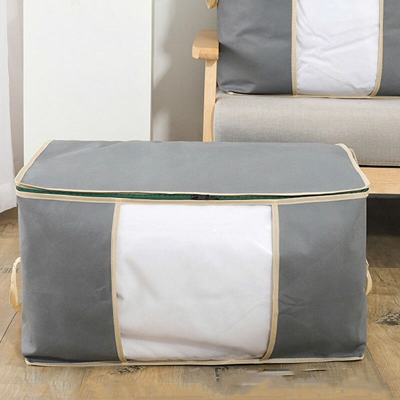 Saci de depozitare pliabile pentru pilota cearșaf de pernă Pachete de pulover Organizator de țesături nețesute Cutie de depozitare pentru garderoba de mare capacitate