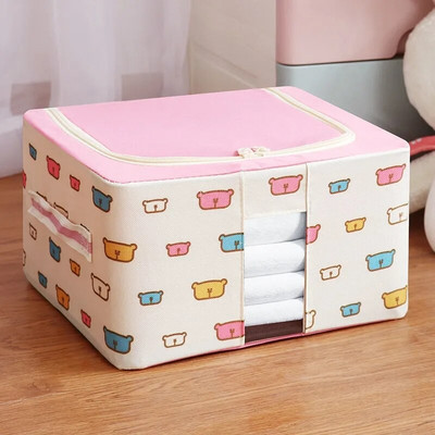 Ruhák Paplan tárolótáska Nagy kapacitású szervezőtáska Összecsukható baba egyéb kiegészítők befejező doboz Rajzfilm mozgó poggyászcsomagoló táska