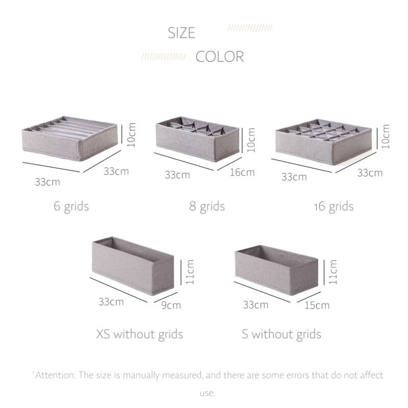 Plaunamas spintos stalčius apatinių drabužių organizatorius Sulankstomas audinys drabužių spinta Drabužių laikymo dėžutė liemenėlėms, kojinėms, antblauzdinėms, kelnėms, marškiniams