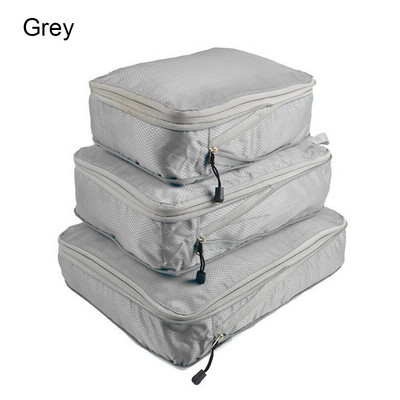 3db/Szett Utazási tárolótáskák ruhákhoz Rendezett Szervező Ruhásszekrény Bőrönd Tasak Utazási Szervező Táska Tok Cipők Csomagolás Kocka táska