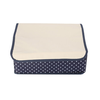 Κουτί αποθήκευσης εσωρούχων Oxford υφασμάτινο διαχωριστικό κάλτσας για εσώρουχα φινίρισμα κουτί ανθεκτικό στη σκόνη πτυσσόμενο κουτί αποθήκευσης γραβάτας με κάλυμμα