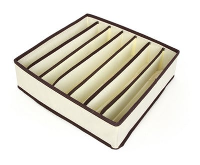 Tároló Szervező Fehérnemű Bugyi Zokni Sál Melltartó Ruhák Fiók Tároló doboz Ruhásszekrény Szekrény Szoba Külön összecsukható