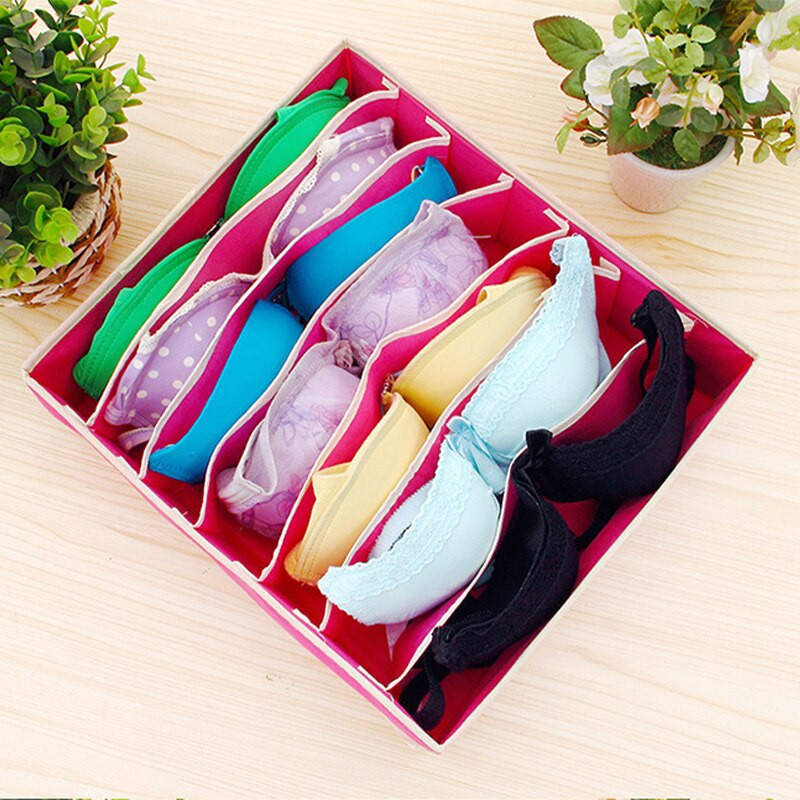 Tároló Szervező Fehérnemű Bugyi Zokni Sál Melltartó Ruhák Fiók Tároló doboz Ruhásszekrény Szekrény Szoba Külön összecsukható
