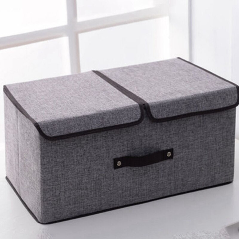 Különféle cikkek Tárolódoboz Szövet pamut vászontartó háztartási szekrényrendező Mosoda Nagy összecsukható ruhakosár