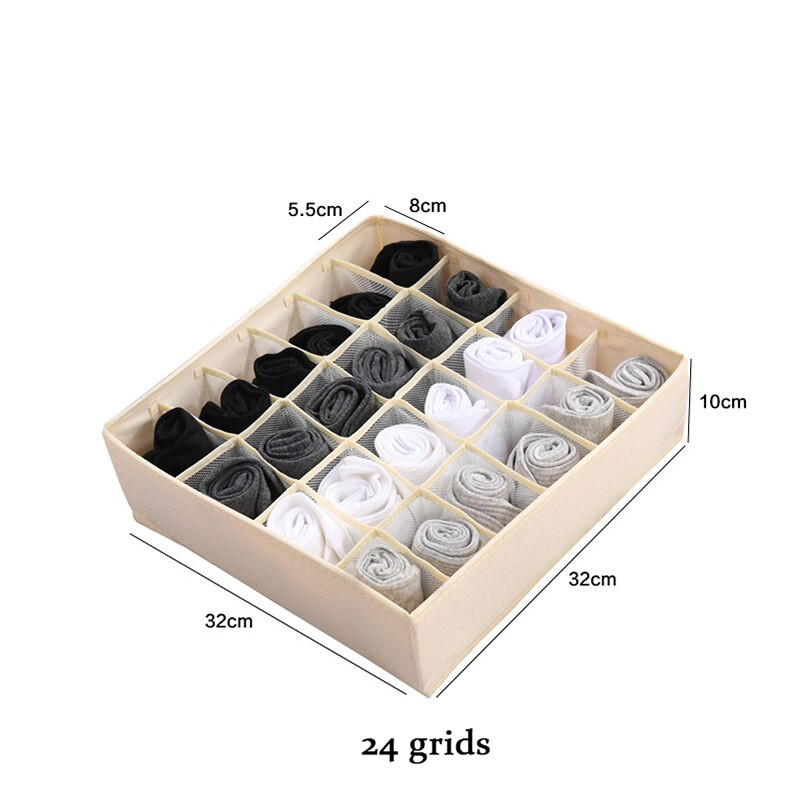 Fehérnemű Melltartó Szervező Tároló doboz Otthon Fiókos Szekrény Összehajtható Szervezők Zokni Nadrág Leggings Pólók Elválasztó dobozok Hálószoba
