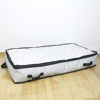 Модерна долна част на леглото Чанта за съхранение на дрехи Голяма нетъкана прахоустойчива довършителна чанта Сгъваема мека чанта Прозрачен прозорец