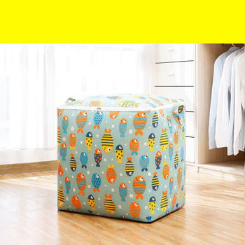 4-цветна торба за прах за съхранение с цип Голям капацитет за домакинско облекло Чанта за съхранение на юргани Съхранение за пътуване Довършителни работи за общежитие
