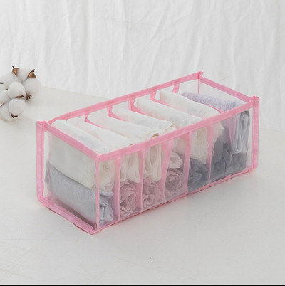 Női gardrób rekesz Fiók Bugyi Fehérnemű Hálós Tároló Melltartó doboz Zokni Kockás tároló Vastag doboz
