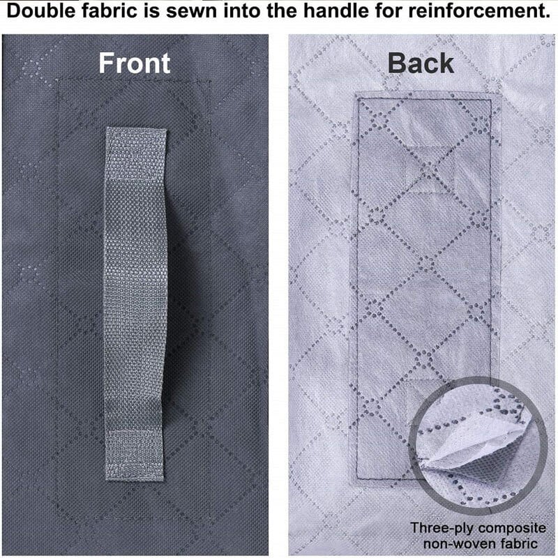Mcao Large ágy alatti tárolótáskák Ruhatárolók Átlátszó ablak Erősített fogantyúk Összecsukható téglalap alakú szekrényrendezők TJ3651