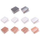 Cutie de depozitare cu grile 1/10/15 Organizator de dulap cu sertar împărțit din plastic pentru lenjerie