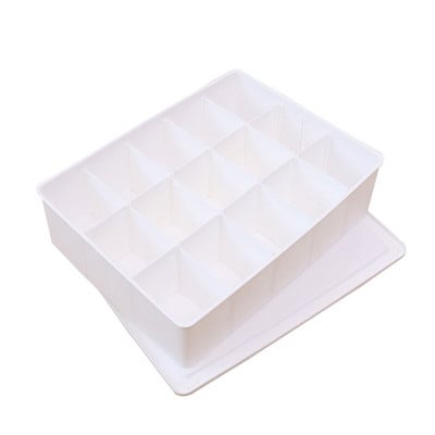 Cutie de depozitare cu grile 1/10/15 Organizator de dulap cu sertar împărțit din plastic pentru lenjerie