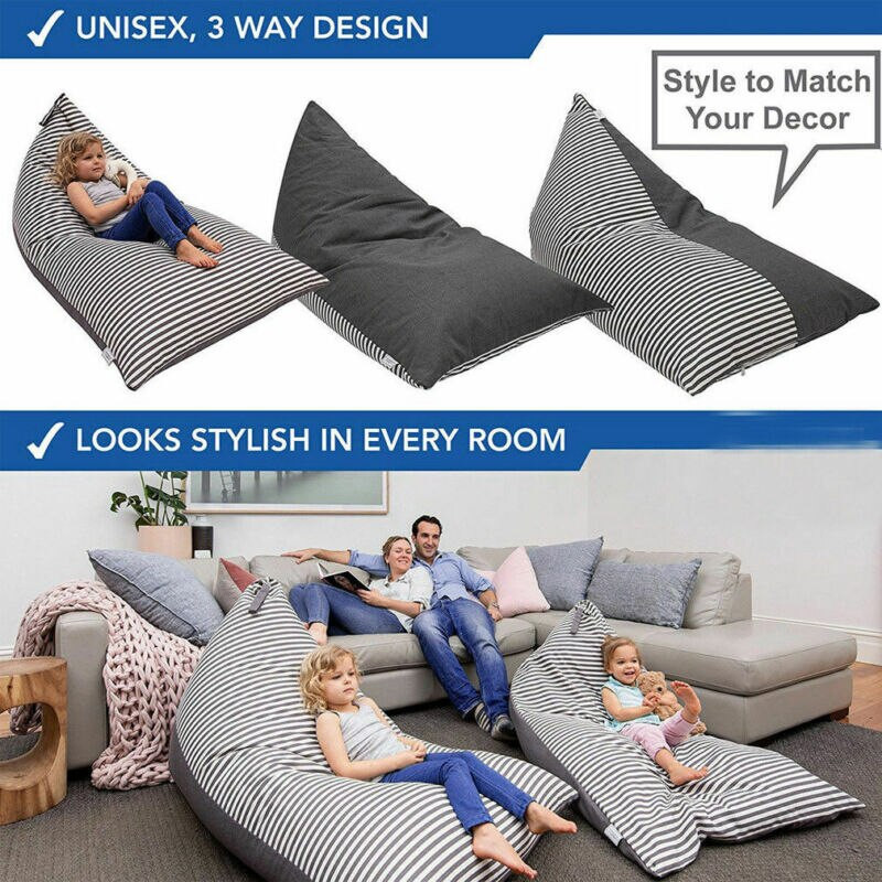 Itin didelis vaikų laikymo sėdmaišis, prikimštas gyvūnas pliušinis žaislas minkštas maišelis sofos kėdė