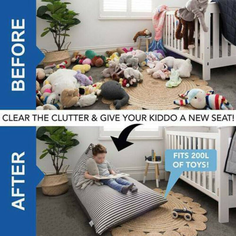 Itin didelis vaikų laikymo sėdmaišis, prikimštas gyvūnas pliušinis žaislas minkštas maišelis sofos kėdė