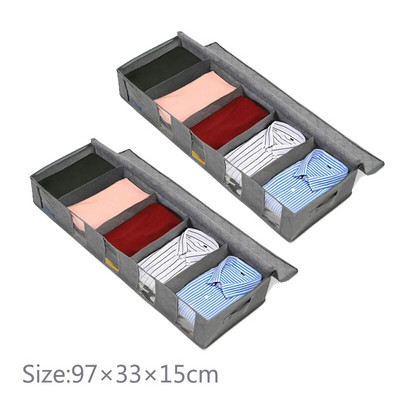 1/2/3/4 db szett Összecsukható takaró tárolótáska háztartási ruházati tároló doboz porálló paplan tároló