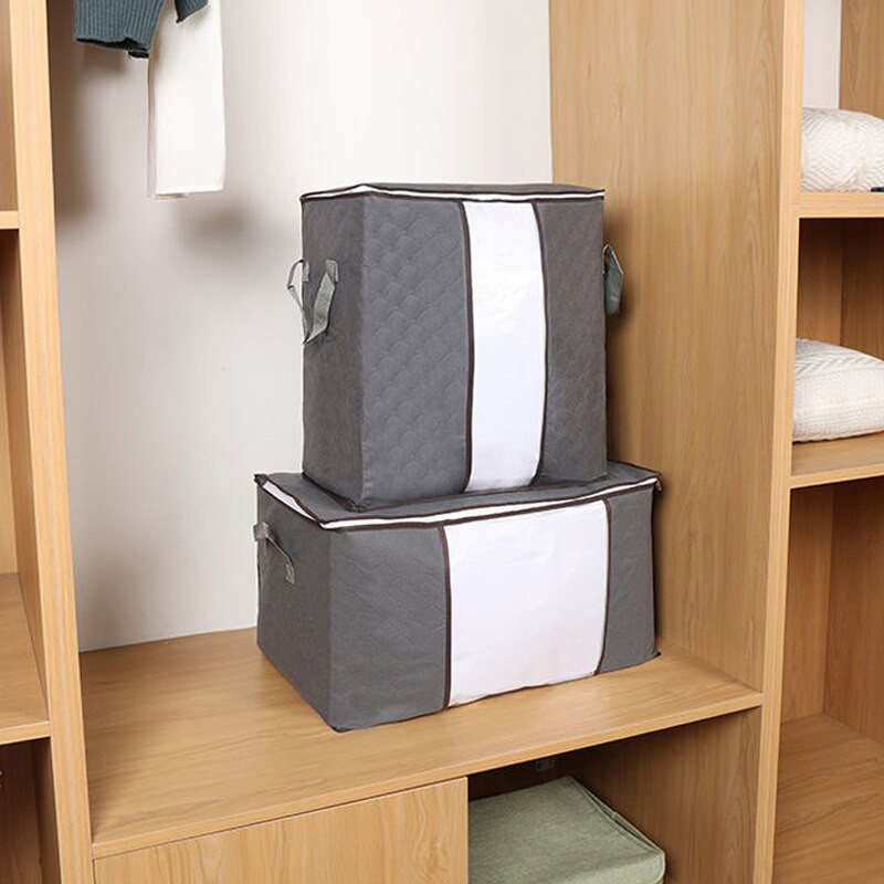 1/2/3/4 db szett Összecsukható takaró tárolótáska háztartási ruházati tároló doboz porálló paplan tároló