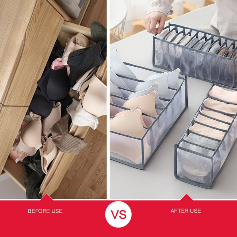 3 vienetų apatiniai apatiniai liemenėlės kojinės laikymo dėžutė.