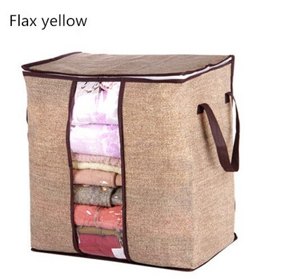 Nou sac de depozitare portabil nețesut de înaltă calitate pentru haine, organizator pliabil pentru dulap pentru pernă, pătură, lenjerie de pat 45x29x51cm